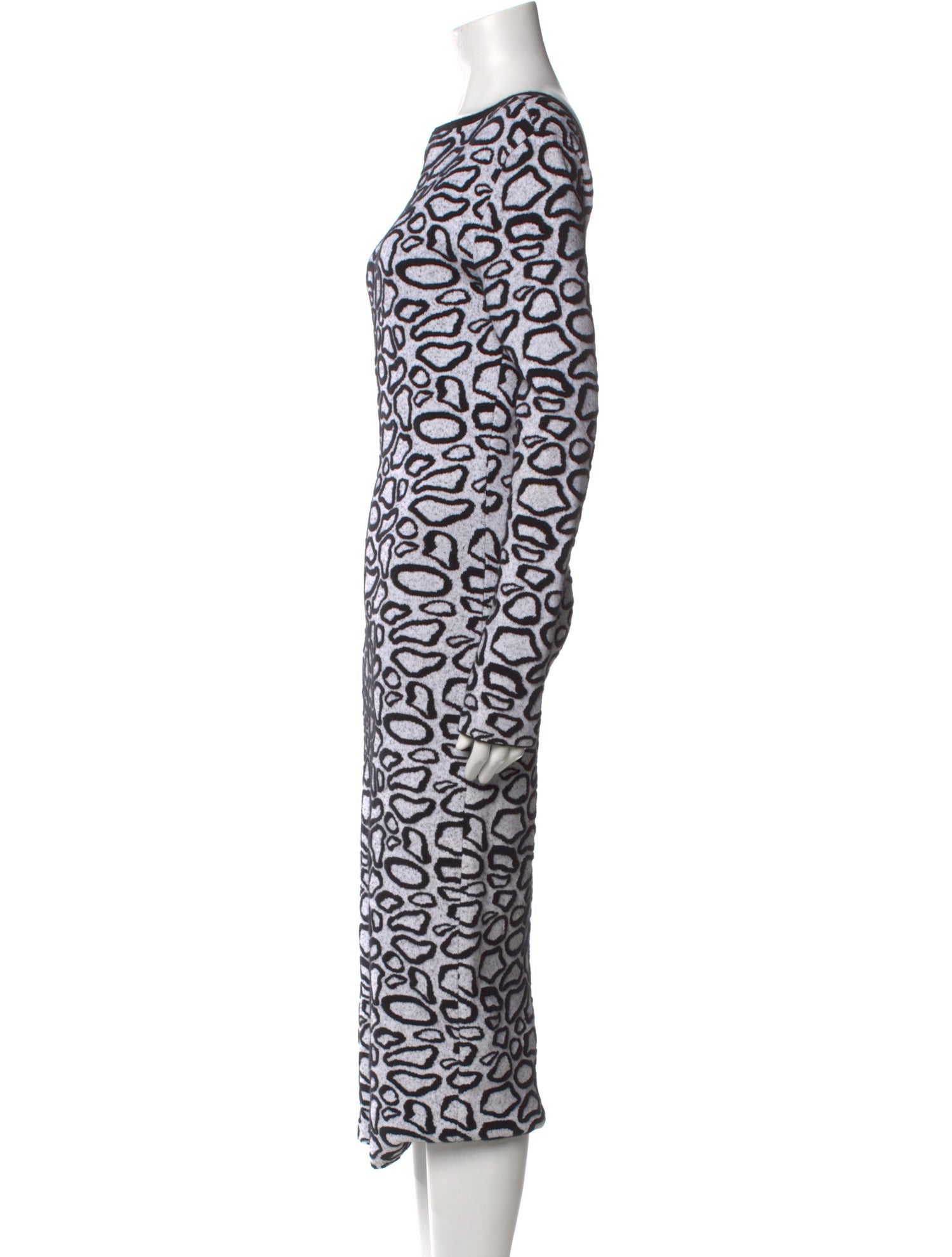 Sergio Hudson Printed Midi Length Dress