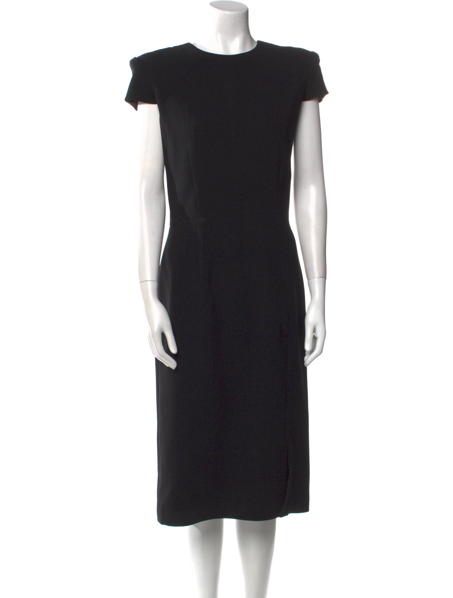 Sergio Hudson Crew Neck Midi Length Dress
