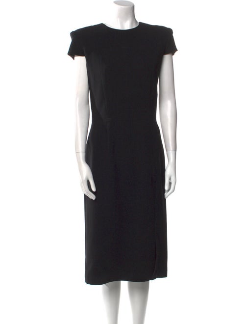 Sergio Hudson Crew Neck Midi Length Dress