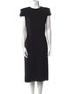 Sergio Hudson Crew Neck Midi Length Dress