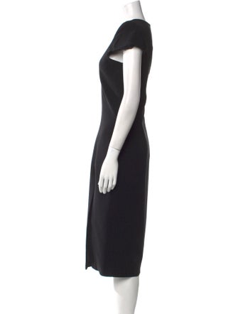 Sergio Hudson Crew Neck Midi Length Dress