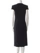 Sergio Hudson Crew Neck Midi Length Dress