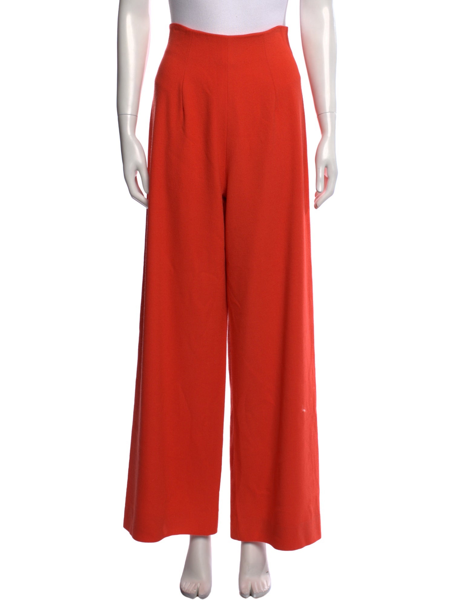 Sergio Hudson Wool Wide Leg Pants