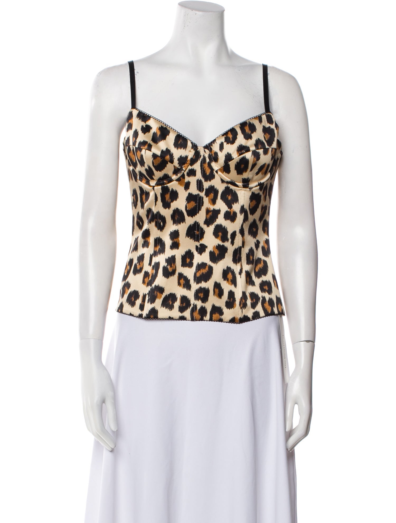 Sergio Hudson Silk Animal Print Top w/ Tags