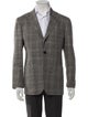Sartorio Wool Plaid Print Blazer