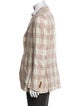 Sartorio Virgin Wool Plaid Print Peacoat