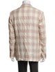 Sartorio Virgin Wool Plaid Print Peacoat