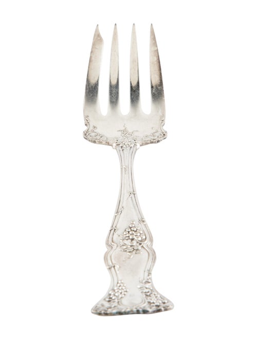 Serveware Flatware Antique Rogers Bros Silverplate Art Nouveau Serving Fork