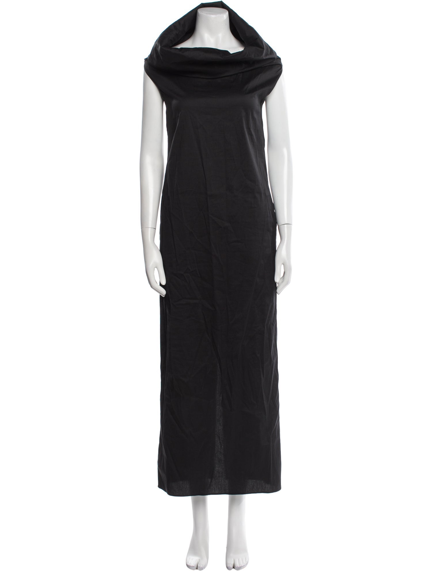 Sophie et Voila Cowl Neck Long Dress - Black Dresses, Clothing - SETVL20027  | The RealReal