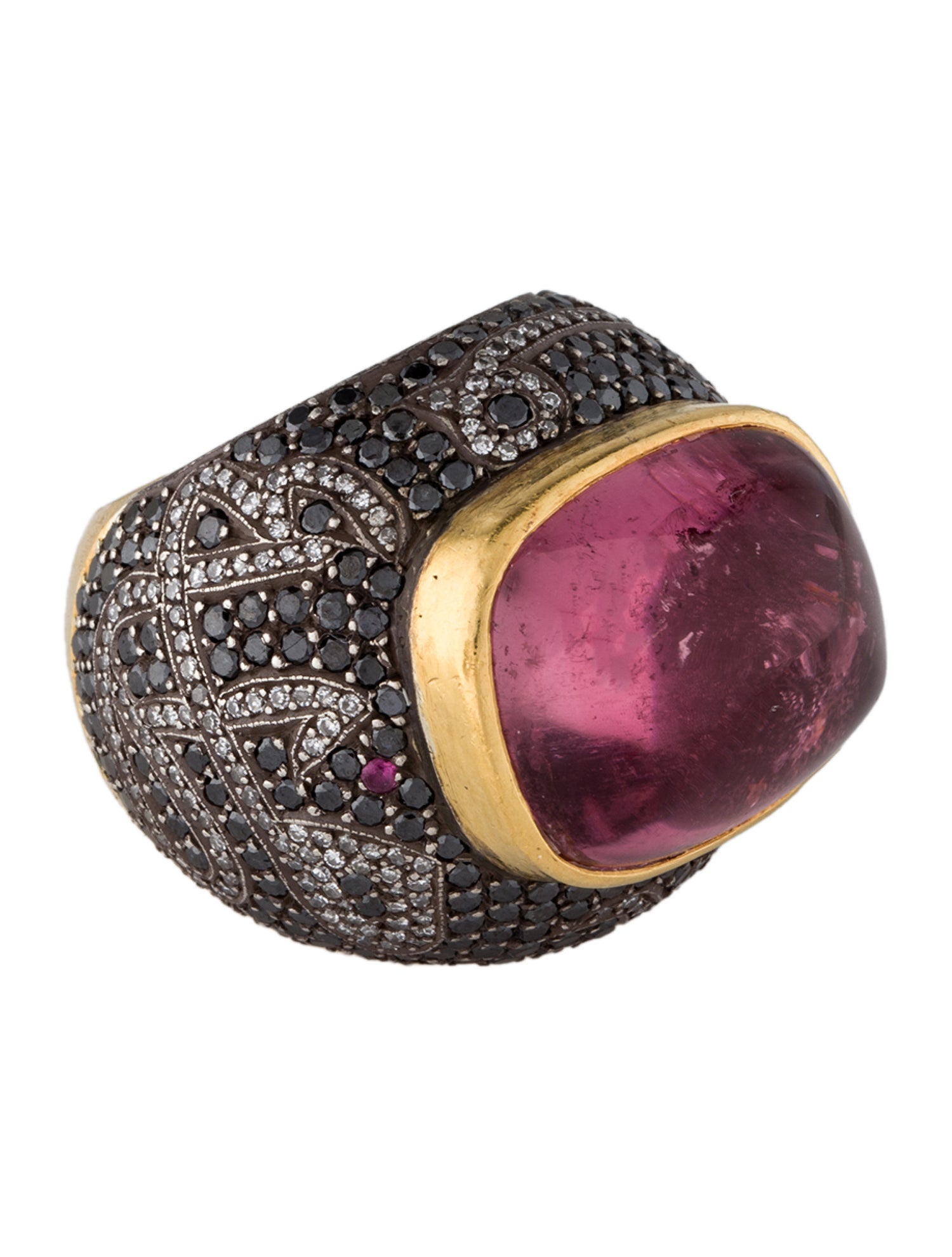 Sevan Biçakci Tourmaline, Diamond & Sapphire Cocktail Ring