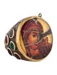 Sevan Biçakci Ruby, Sapphire, Emerald & Diamond Portrait Inlay Signet Ring