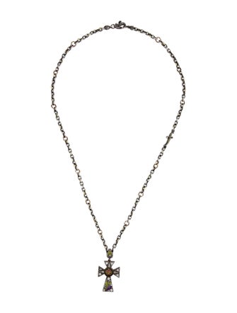 Sevan Biçakci Enamel & Diamond Sacred Heart Cross Pendant Necklace