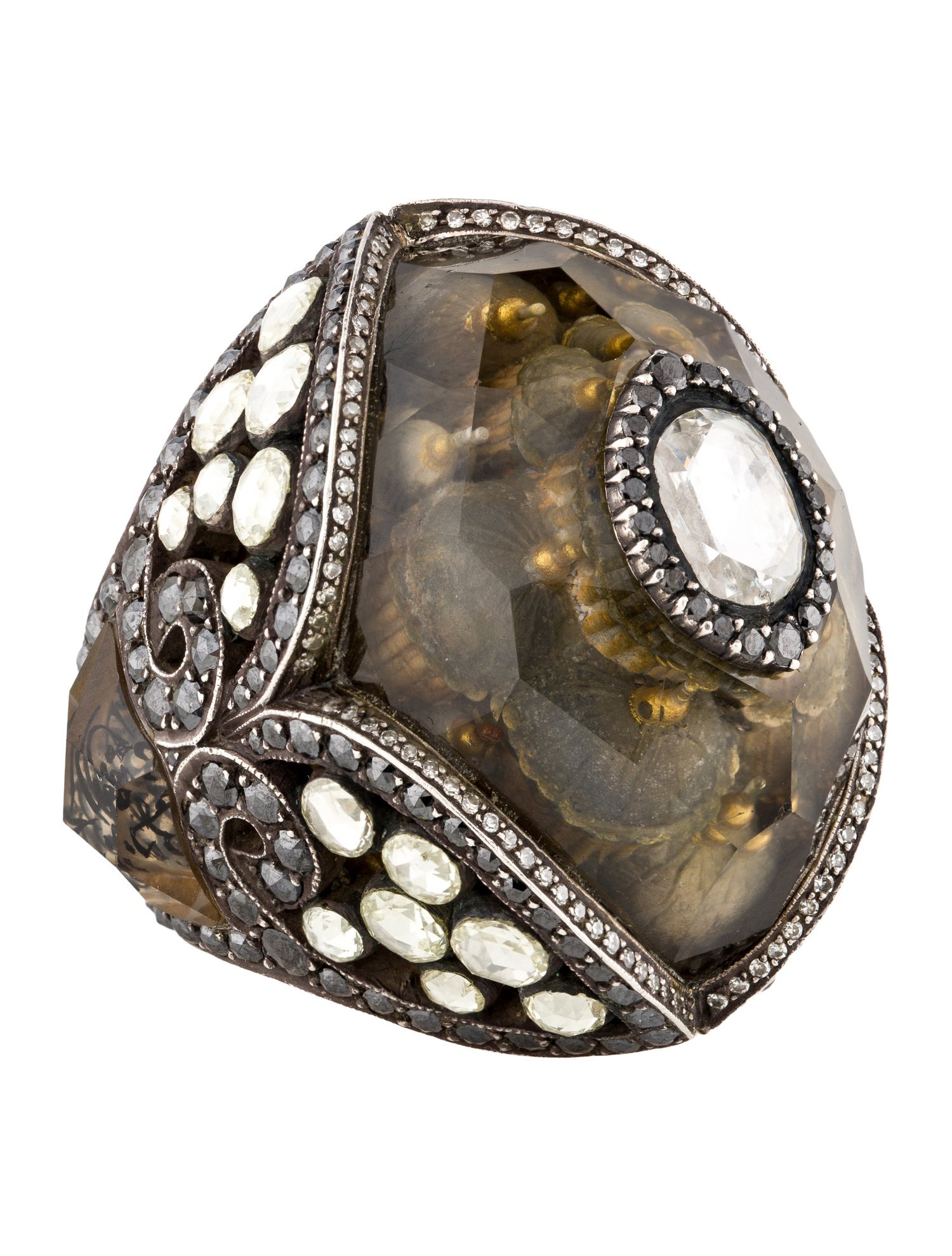 Sevan Biçakci Diamond & Quartz Hagia Sophia Cocktail Ring