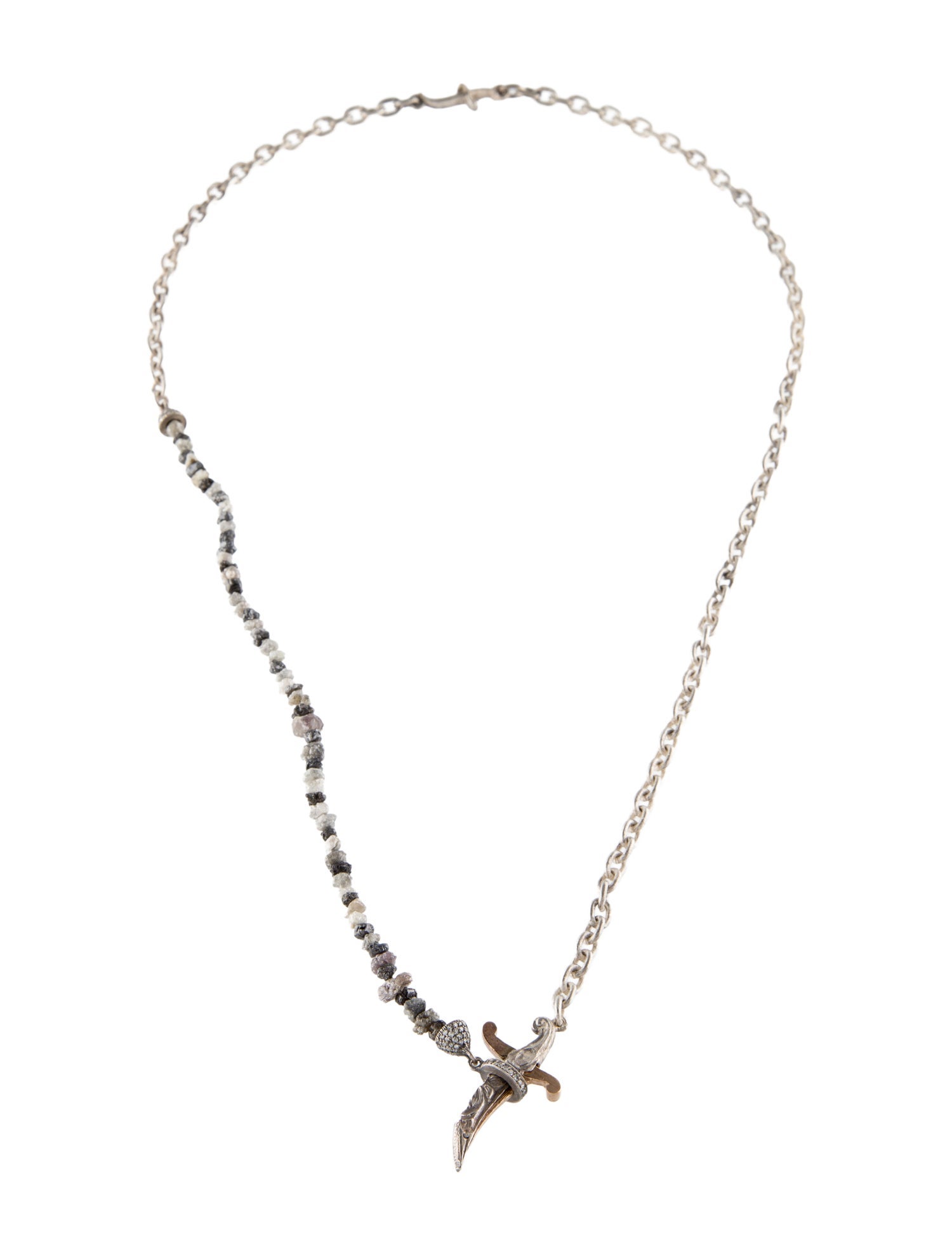 Sevan Biçakci Diamond Dagger Clasp Necklace