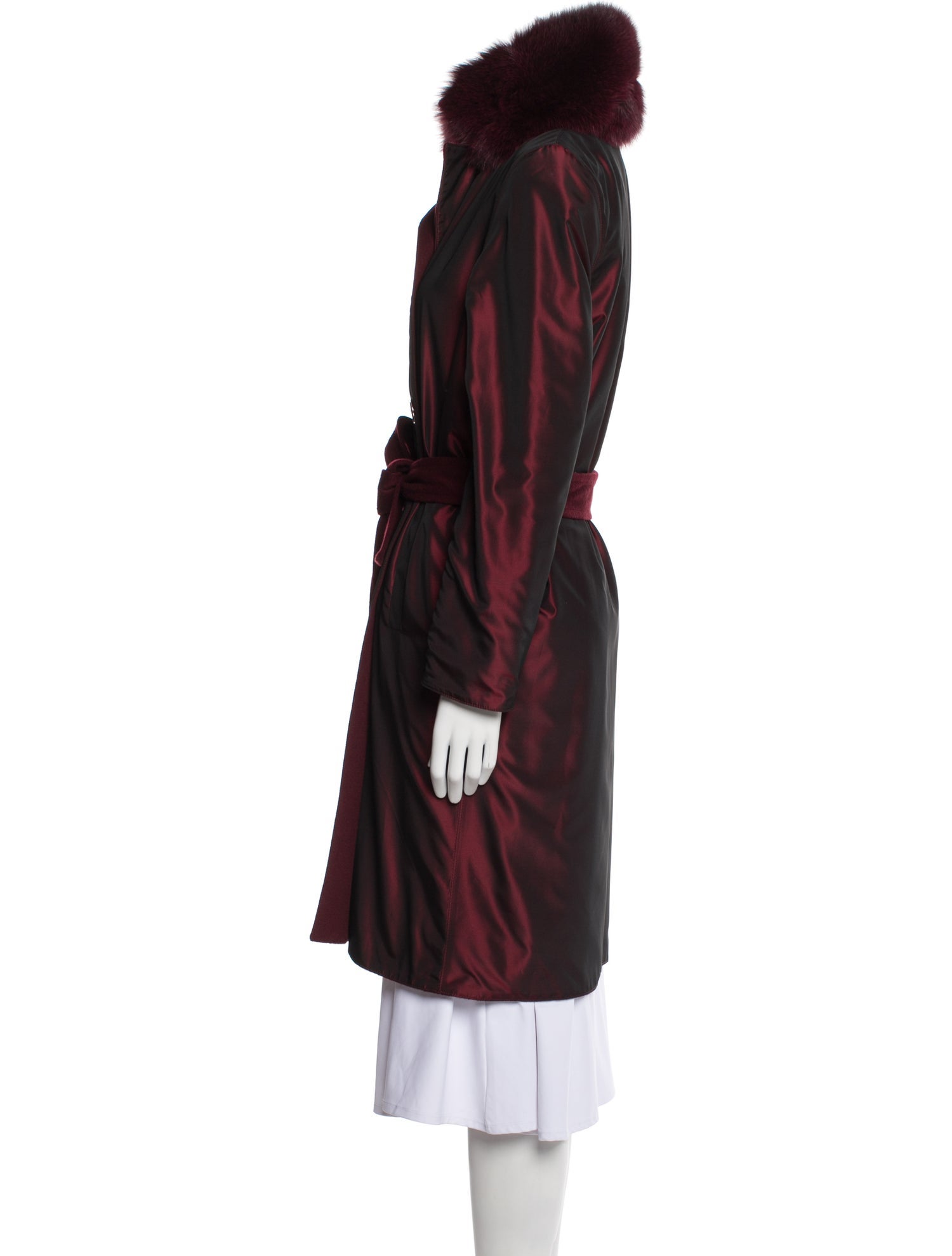 Sofia Cashmere Wool Fur Coat w/ Tags