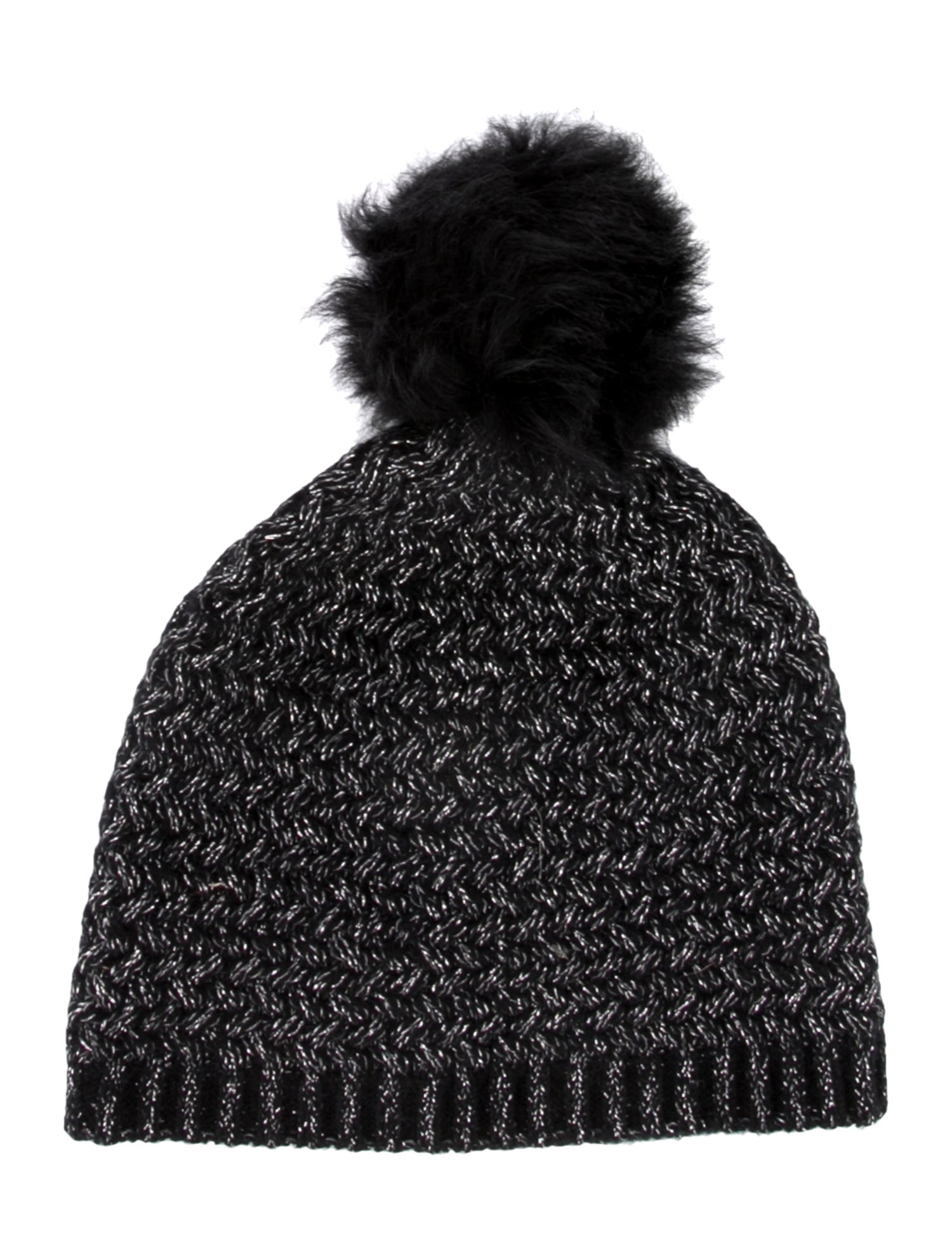 Sofia Cashmere Sparkle Pom accent Cashmere beanie w/ Tags