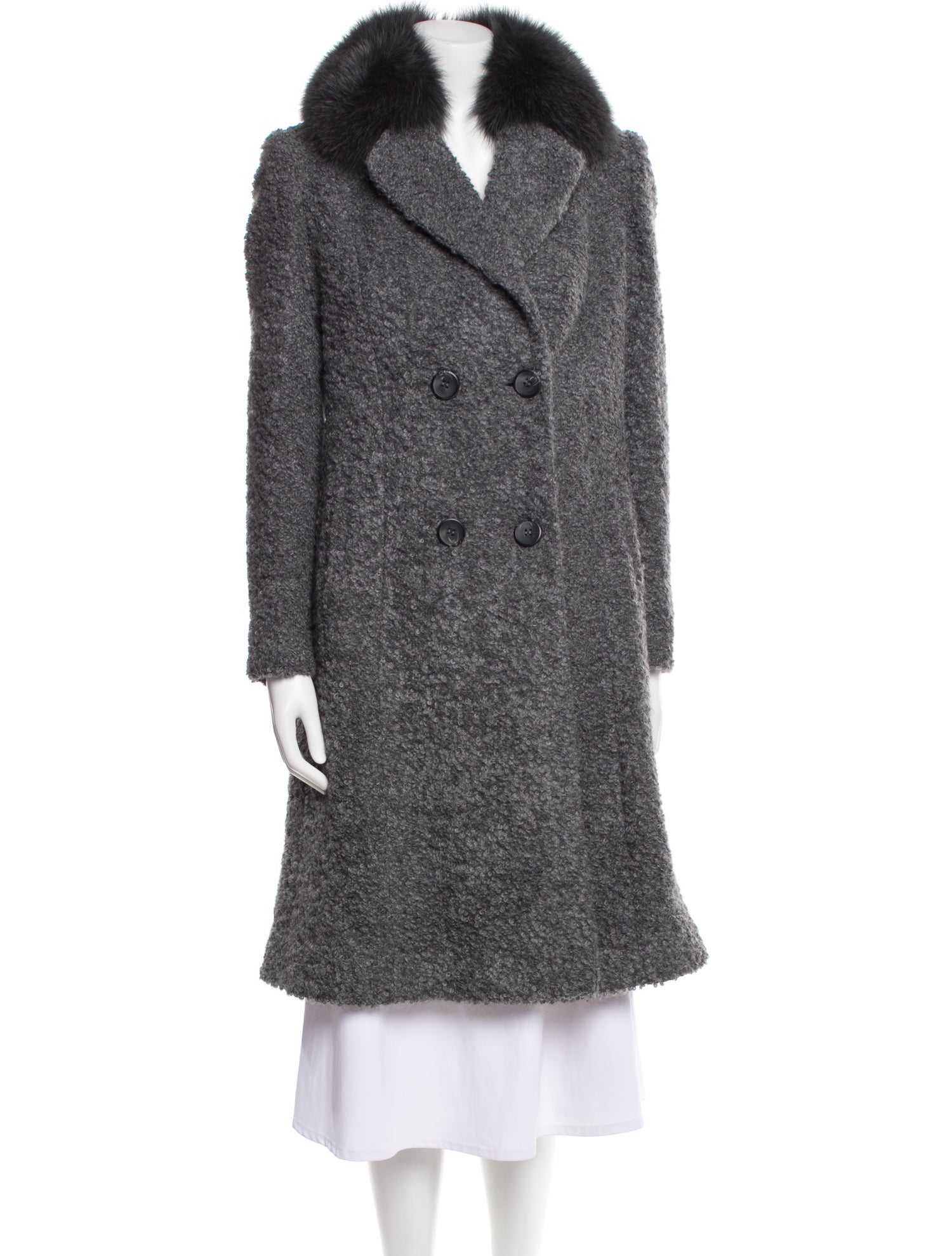 Sofia Cashmere Faux Fur Coat