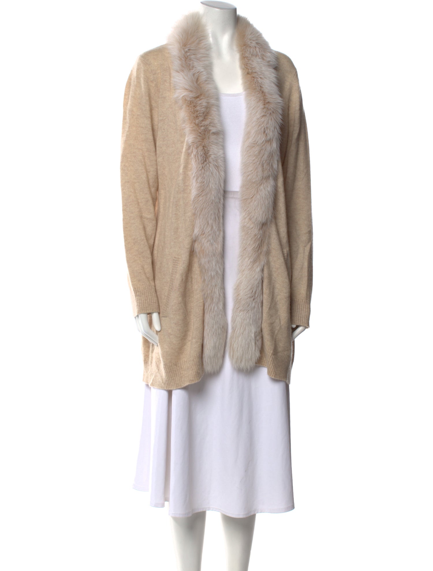 Sofia Cashmere Cashmere Open Front Sweater