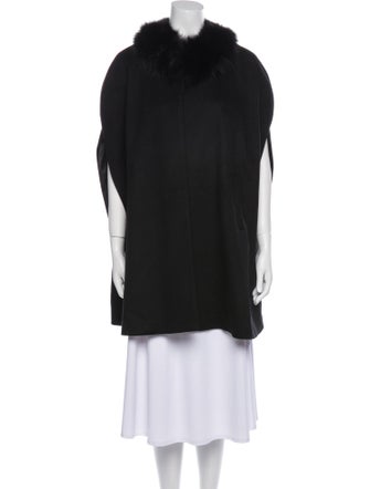 Sofia Cashmere Wool Fur Coat