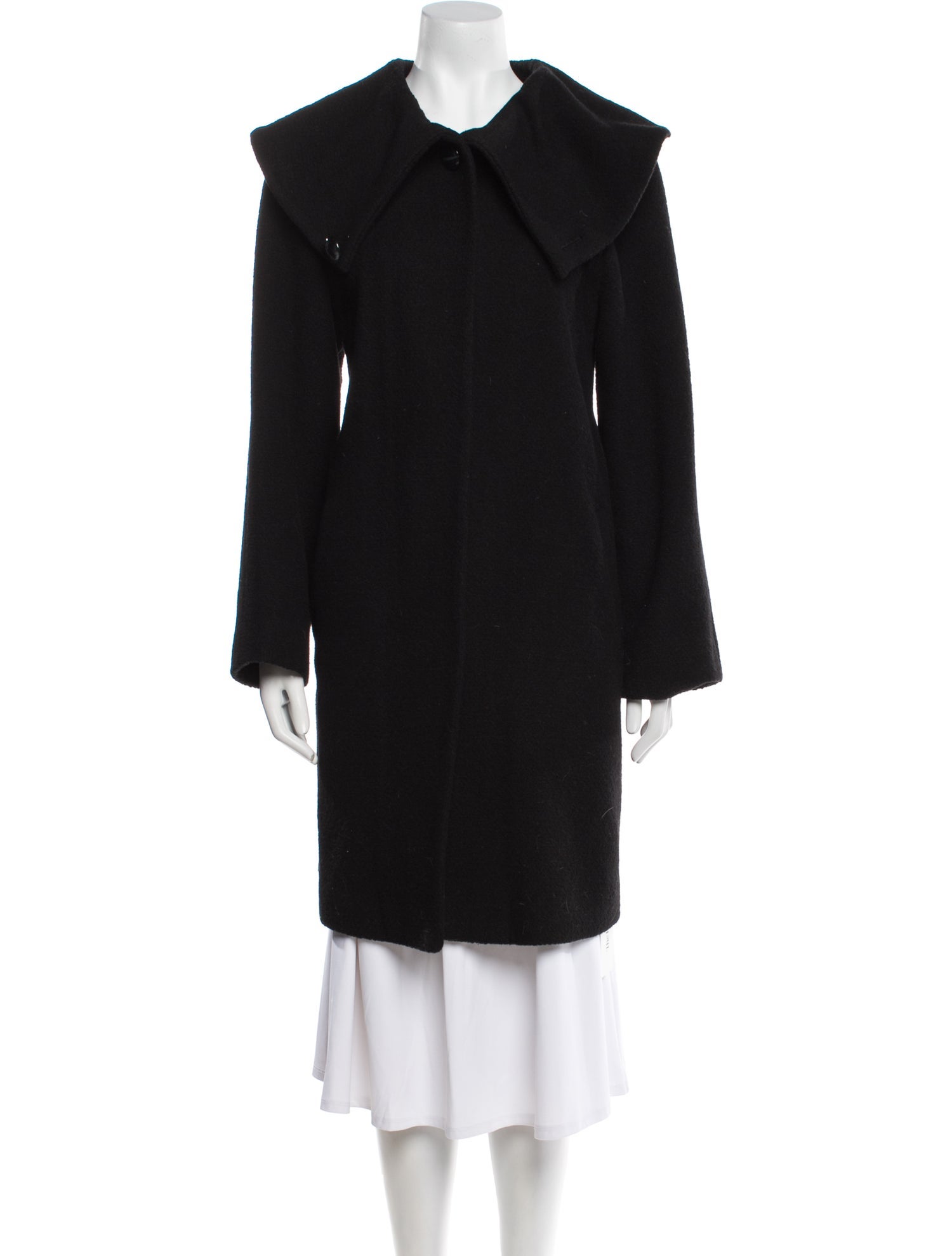 Sofia Cashmere Wool Peacoat
