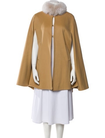 Sofia Cashmere Coats Wool Fur Coat S