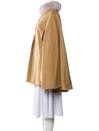 Sofia Cashmere Wool Fur Coat