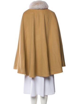 Sofia Cashmere Wool Fur Coat