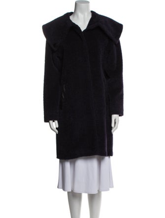 Sofia Cashmere Wool Faux Fur Coat