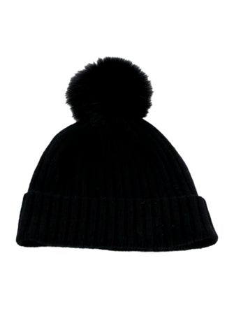 Sofia Cashmere pom pom beanie