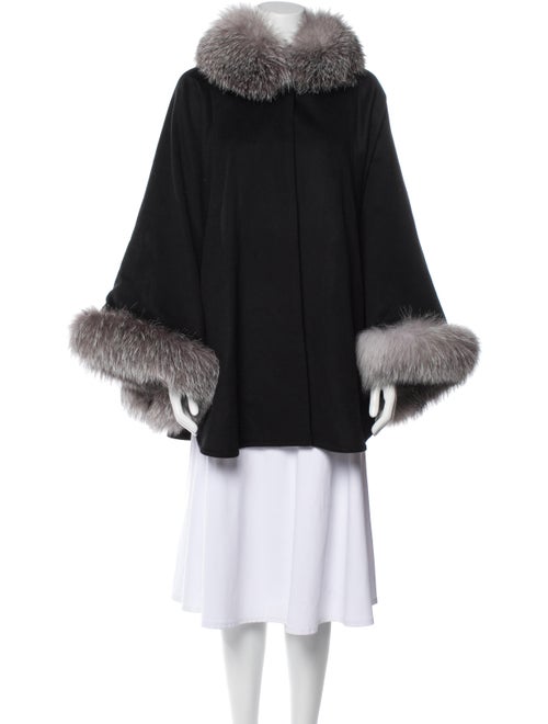 Sofia Cashmere Wool Fur Coat