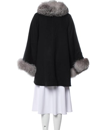 Sofia Cashmere Wool Fur Coat