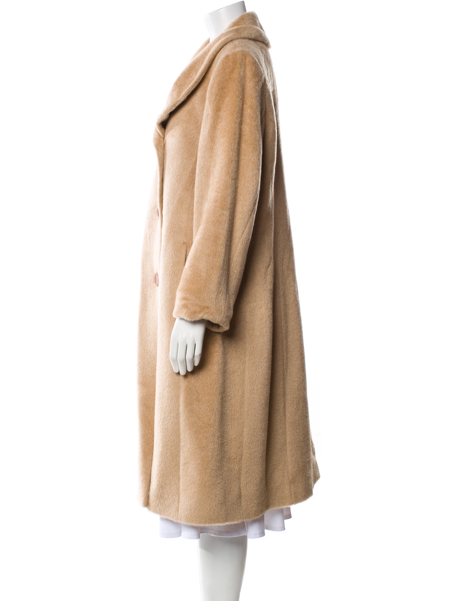 Sofia Cashmere Alpaca Faux Fur Coat