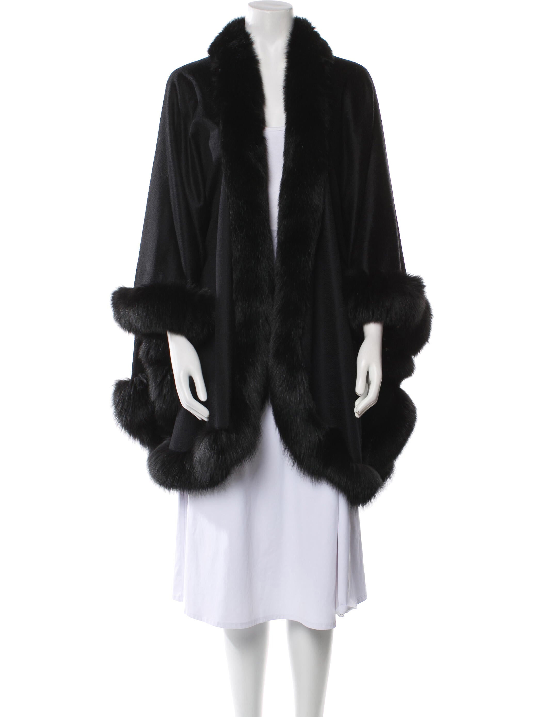 Sofia Cashmere Cashmere Fur Coat