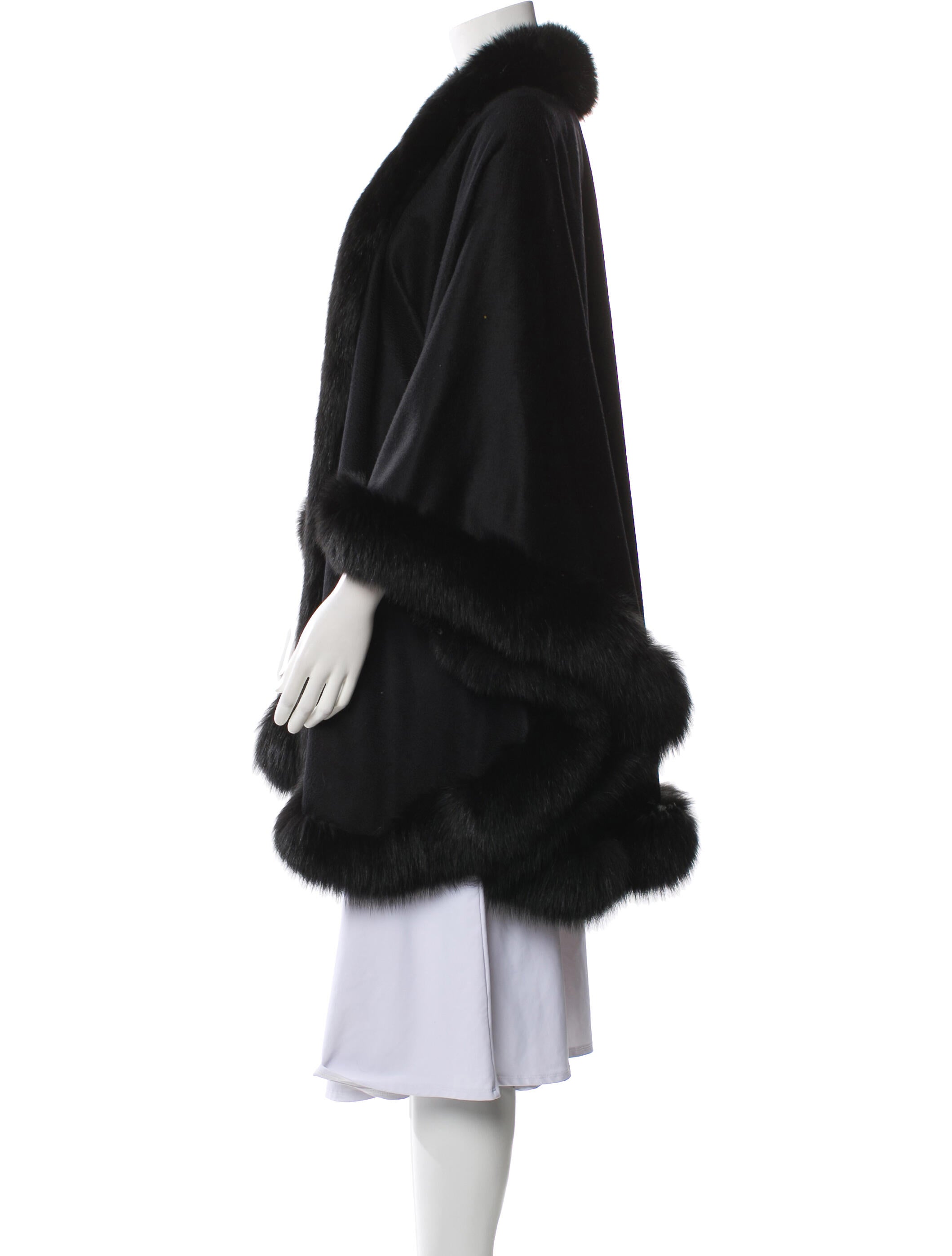 Sofia Cashmere Cashmere Fur Coat