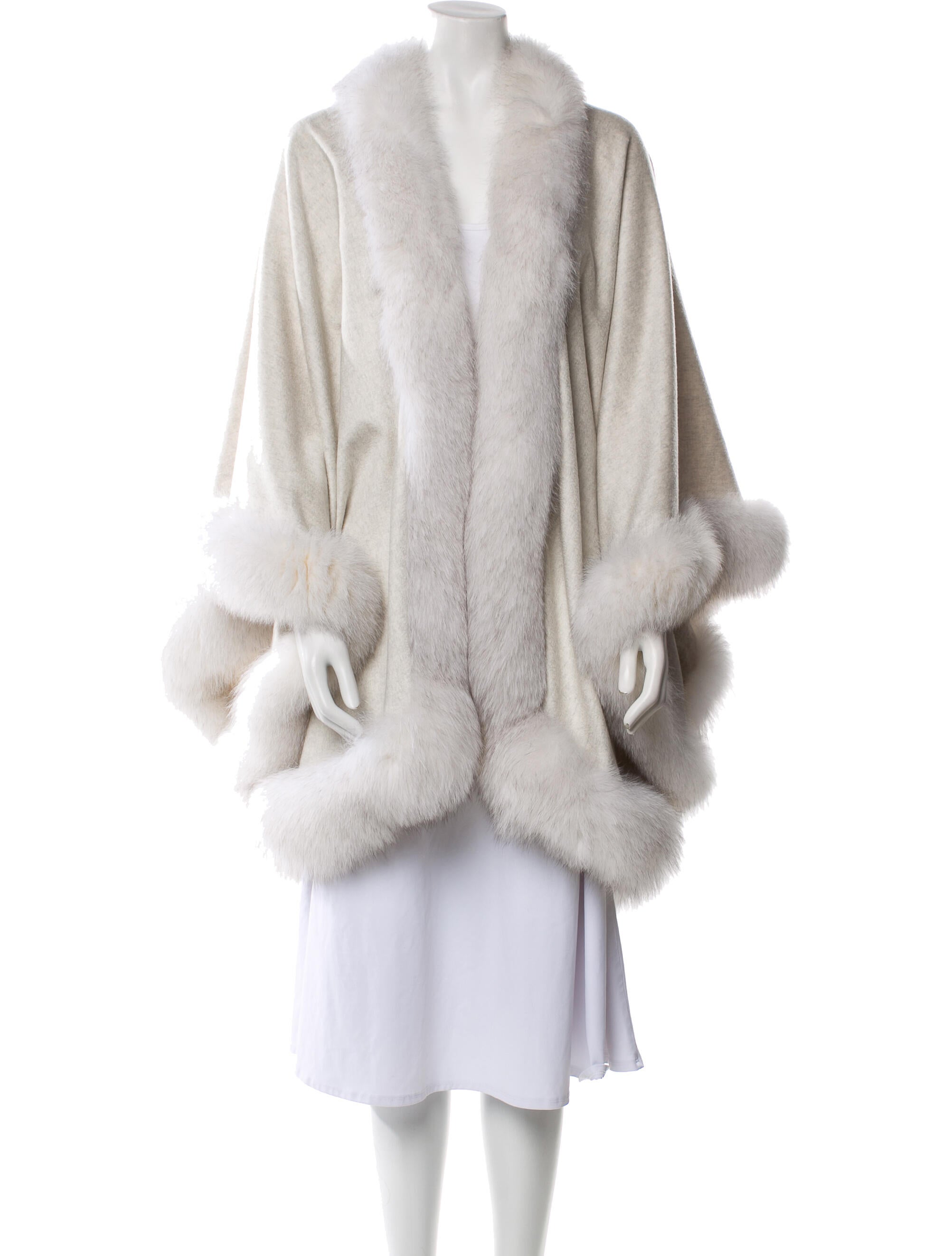 Sofia Cashmere Cashmere Fur Coat