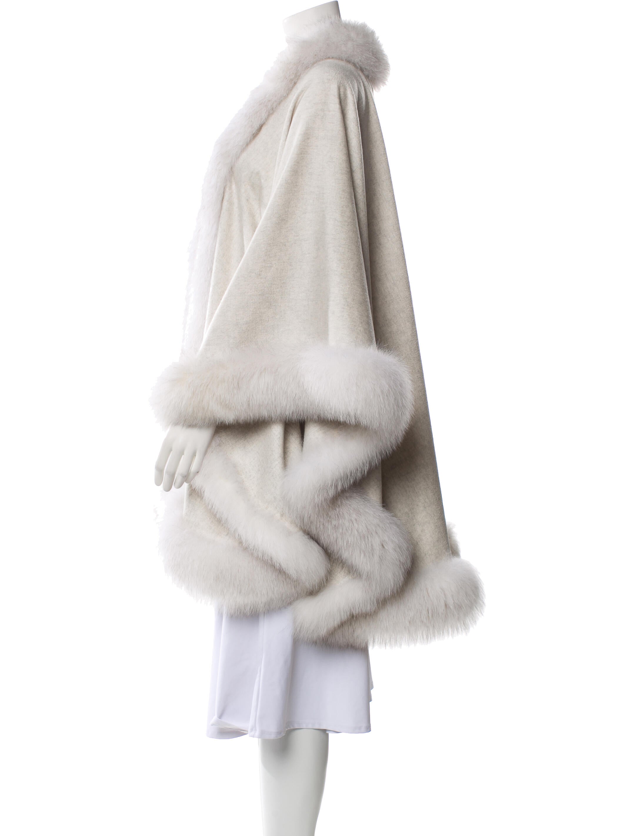 Sofia Cashmere Cashmere Fur Coat