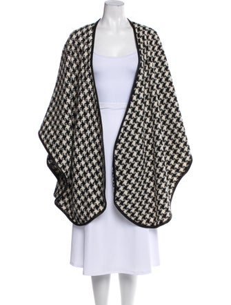 Sofia Cashmere Alpaca Houndstooth Print Shawl