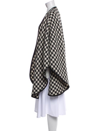Sofia Cashmere Alpaca Houndstooth Print Shawl