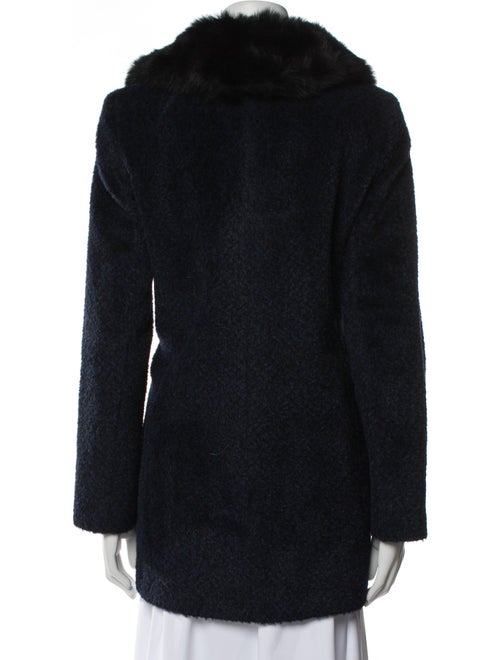 Sofia Cashmere Wool Faux Fur Coat