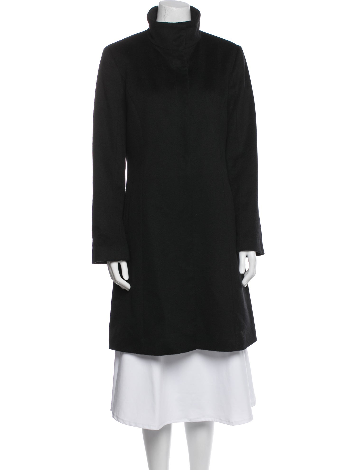 Sofia Cashmere Wool Faux Fur Coat