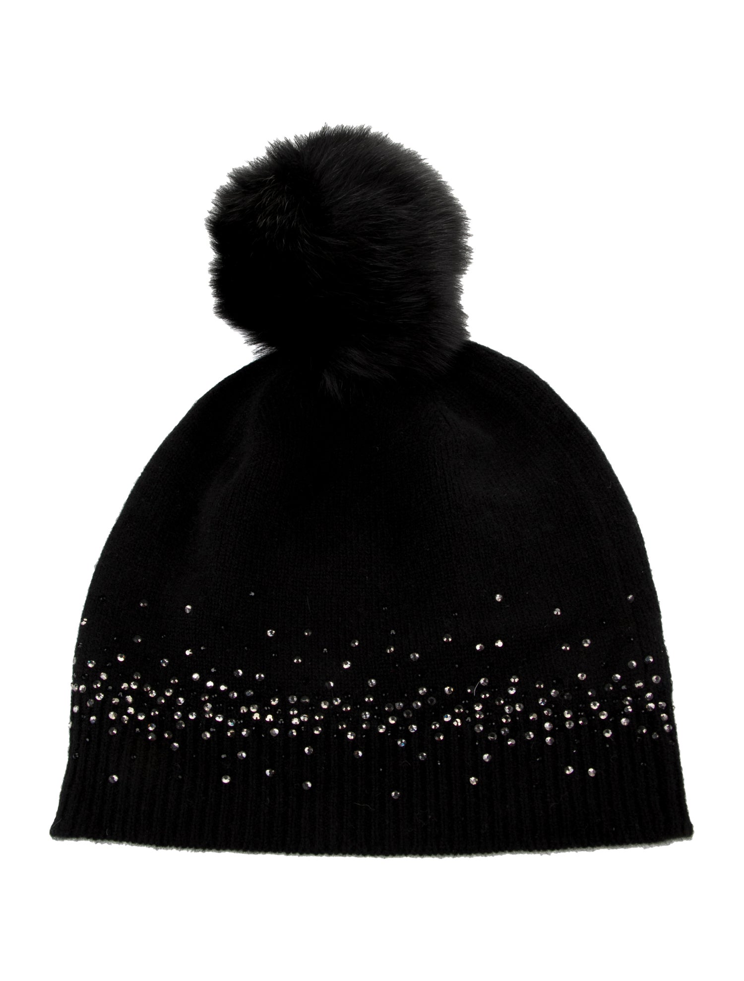 Sofia Cashmere Cashmere Embellished Beanie Hat