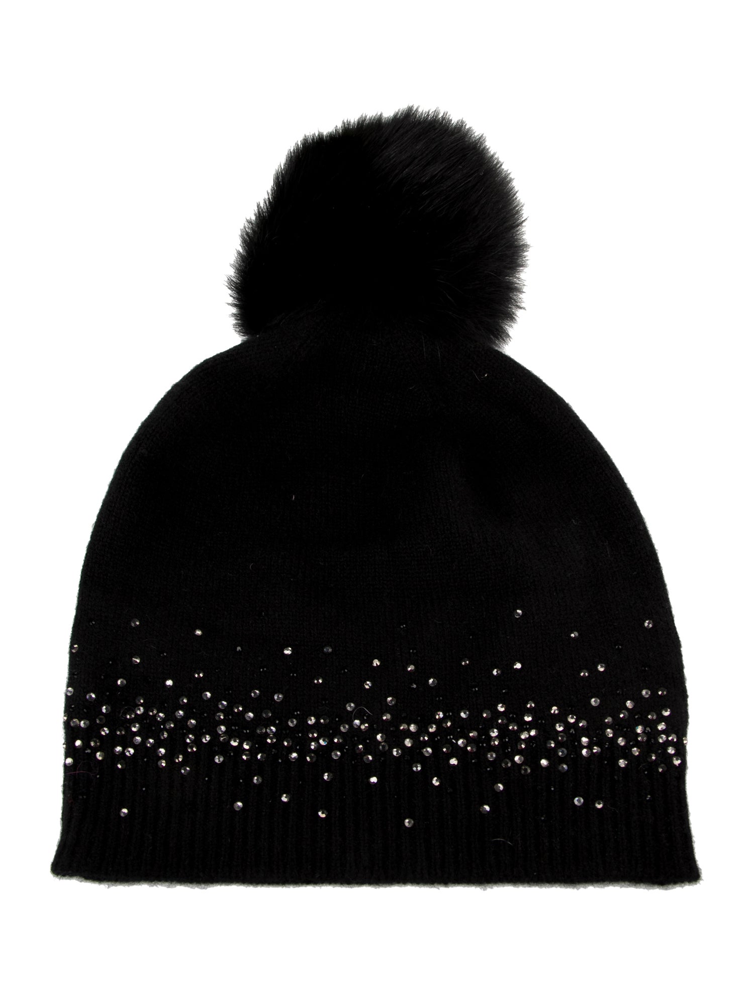 Sofia Cashmere Cashmere Embellished Beanie Hat
