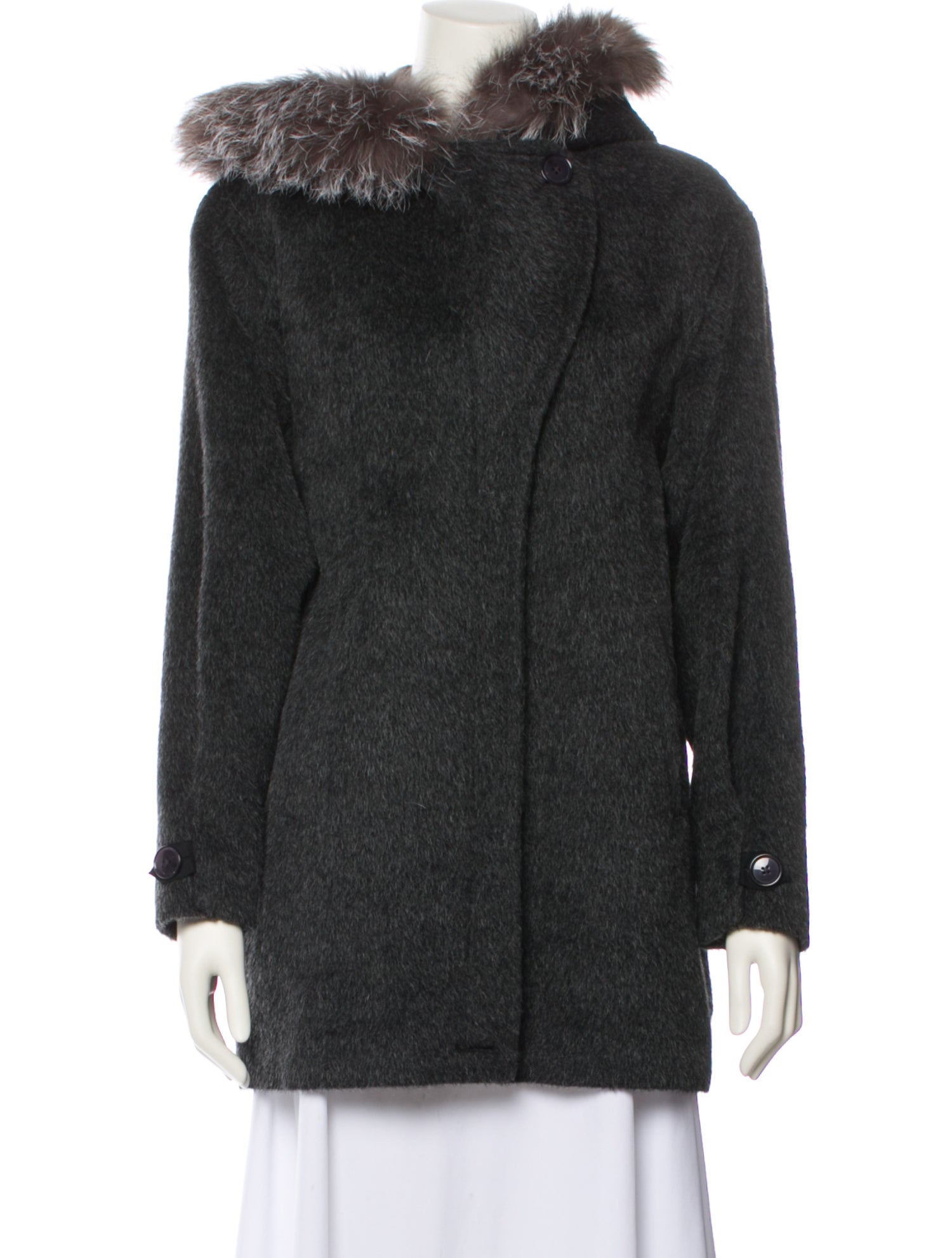 Sofia Cashmere Alpaca Fur Coat