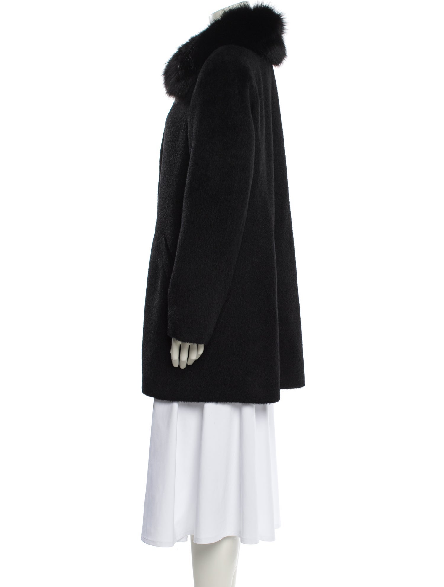 Sofia Cashmere Alpaca Faux Fur Jacket