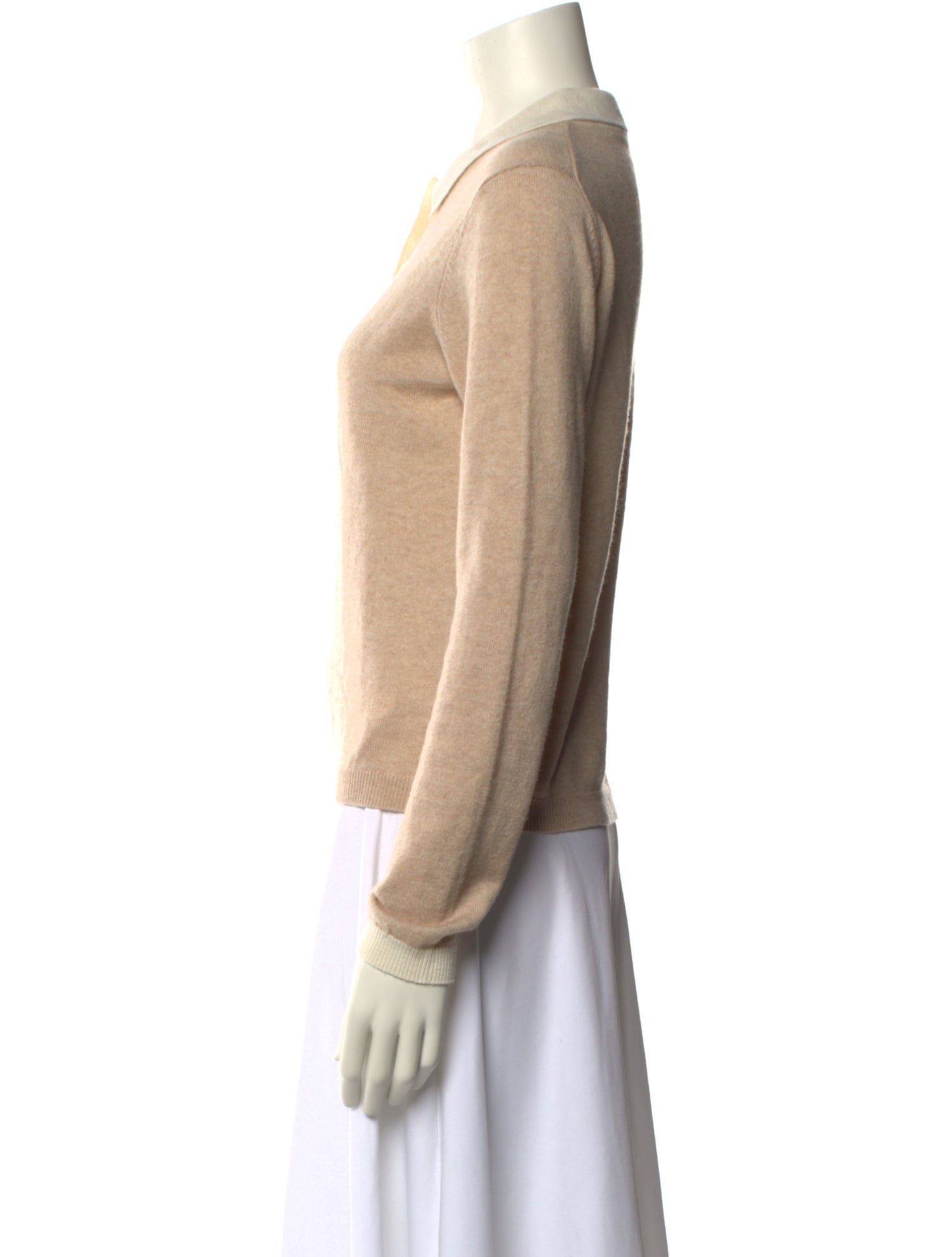Sofia Cashmere Wool V-Neck Sweater