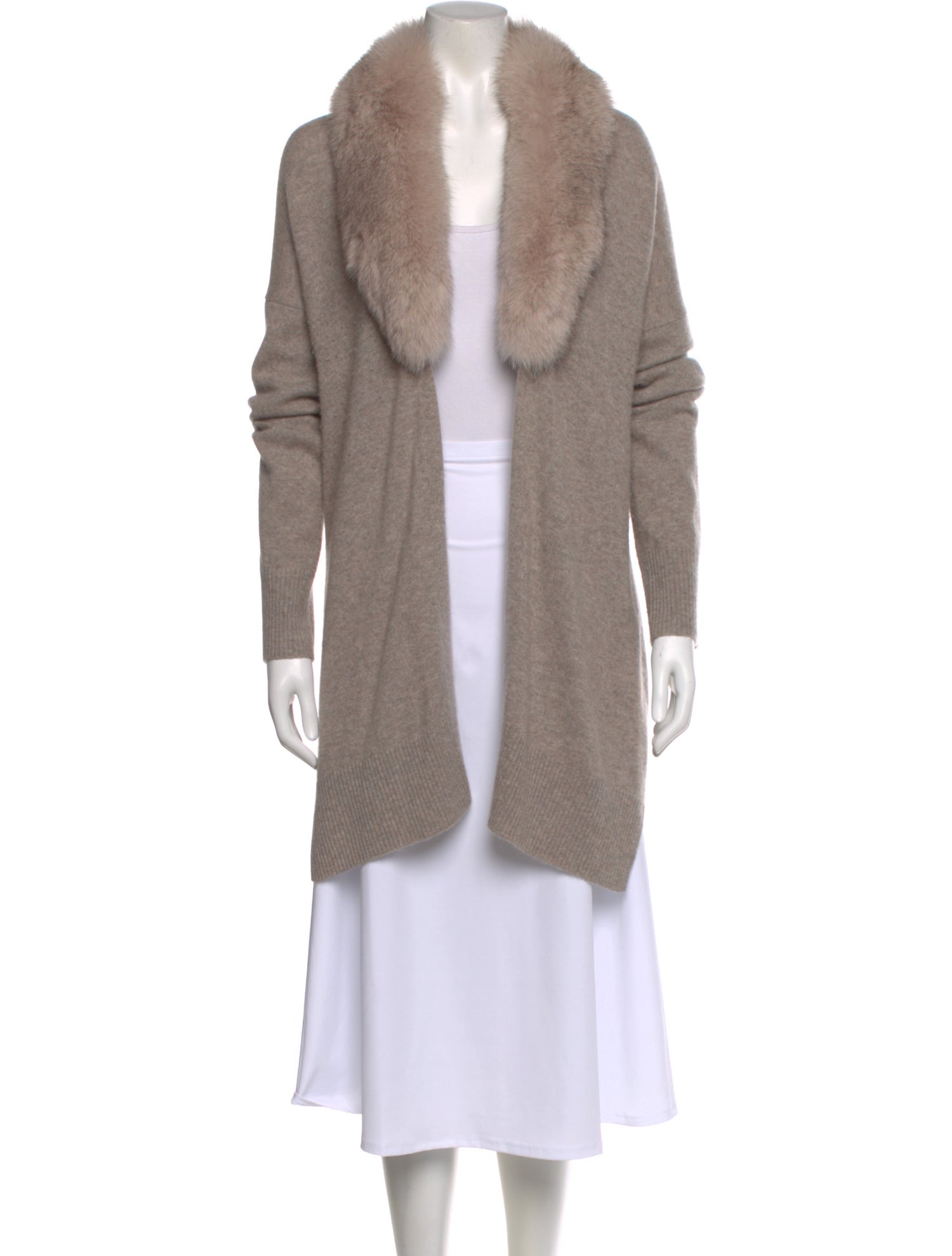 Sofia Cashmere Cashmere Open Front Sweater