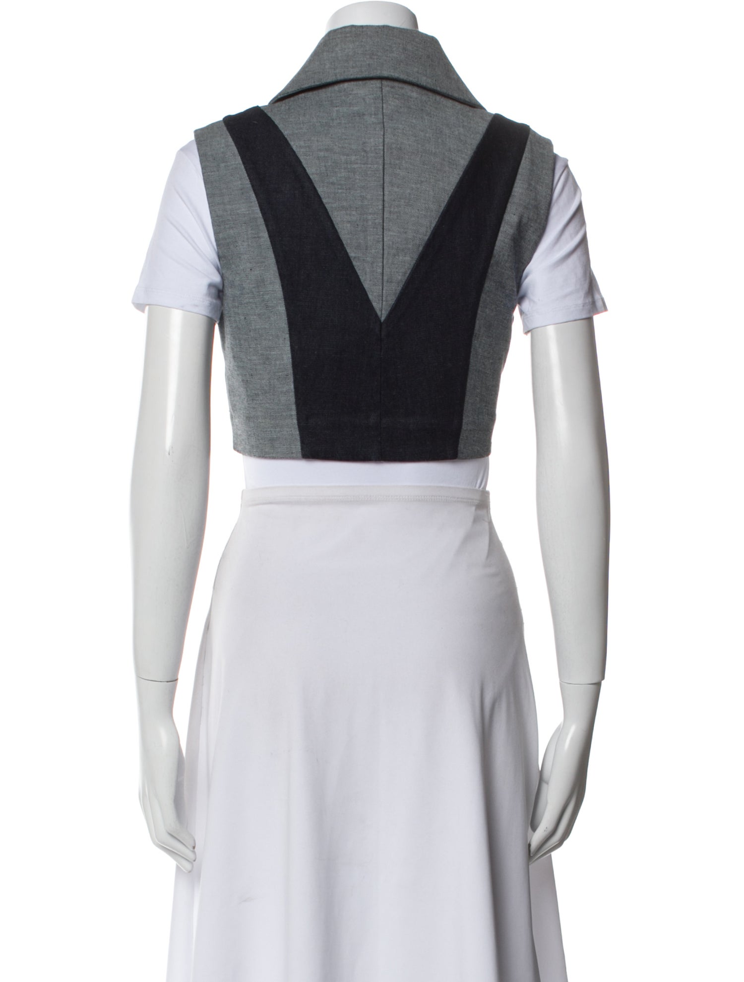 Tolu Coker Colorblock Pattern Vest