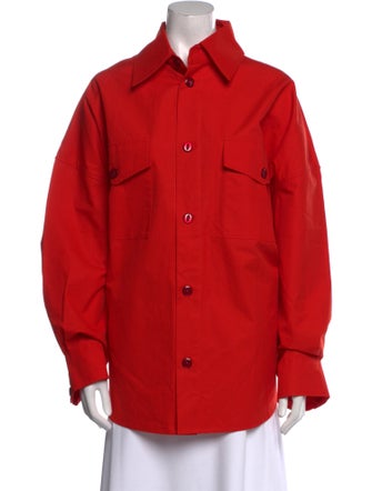 Tolu Coker Long Sleeve Button-Up Top