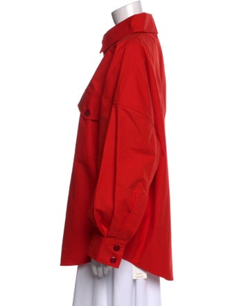 Tolu Coker Long Sleeve Button-Up Top