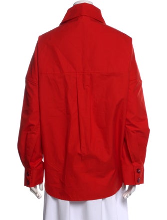 Tolu Coker Long Sleeve Button-Up Top